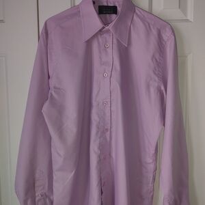 Orvieto Men's Purple Dress‎ Shirt buttons down M